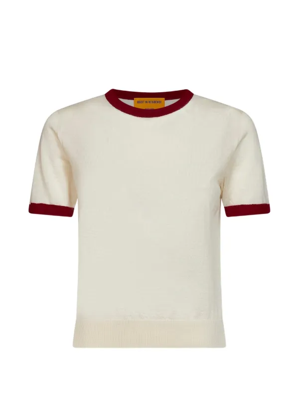 Guest In Residence Airy Ringer T-shirt in Neutrals