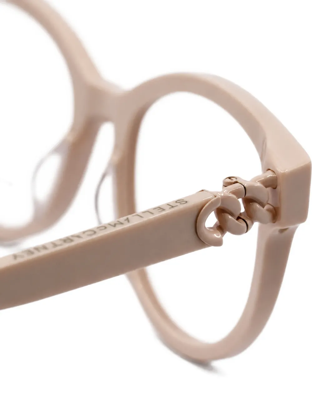 Stella McCartney Eyewear Bril met vierkant montuur Beige