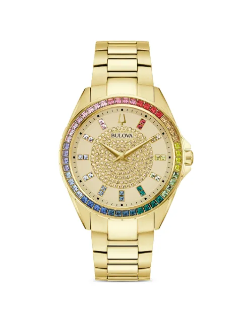 Bulova Phantom crystal-embellished 32mm watch
