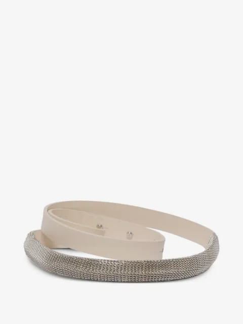 Orciani Alba chain-embellished leather belt