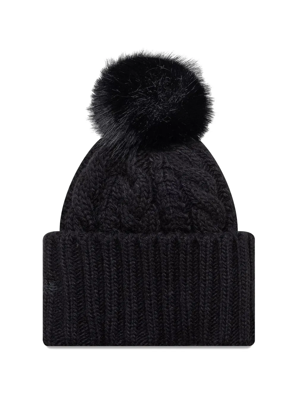 NEW ERA CAP New York Yankees kabelgebreide muts met pompon Zwart