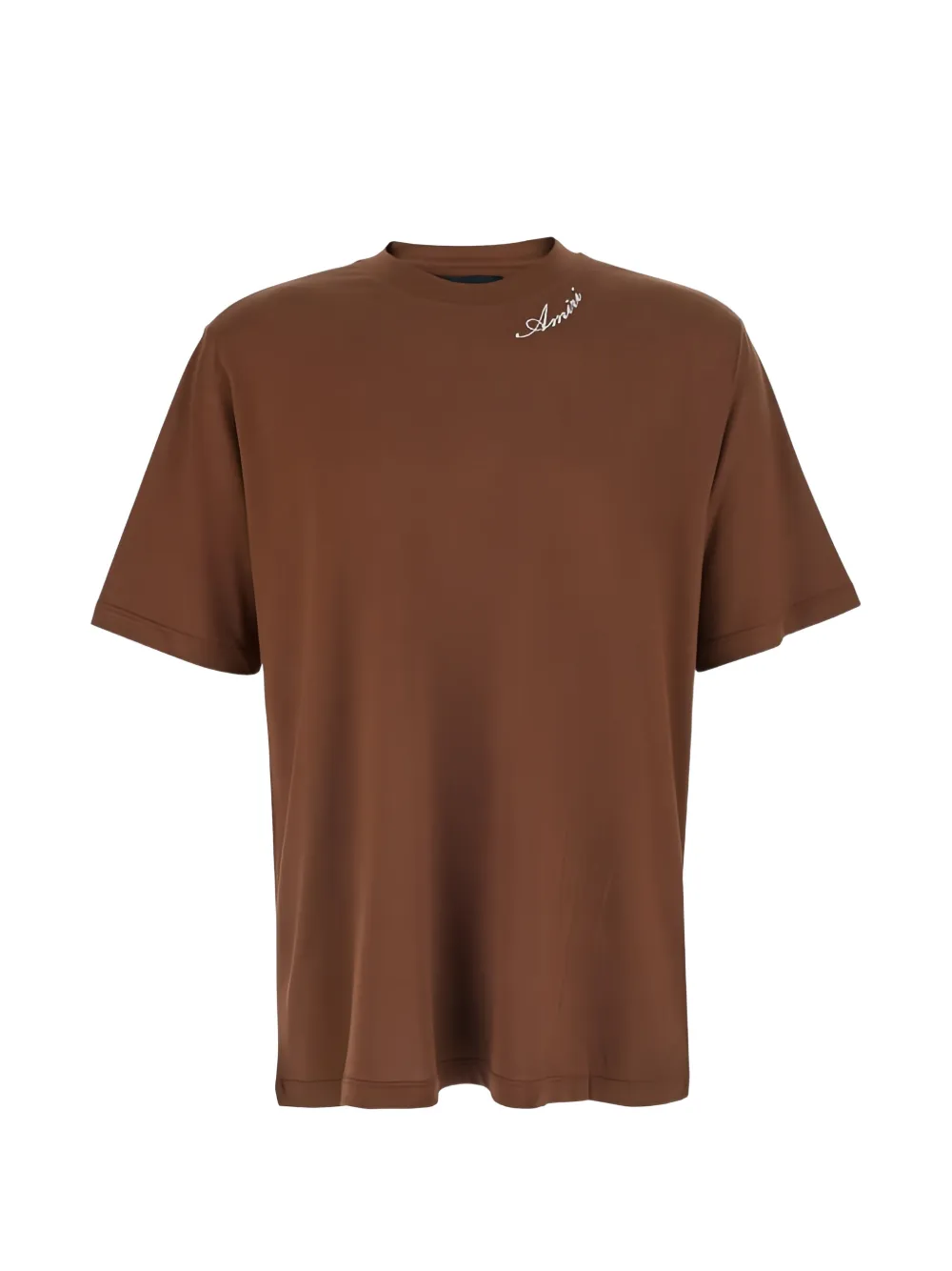 AMIRI logo-embroidered T-shirt - Marrone