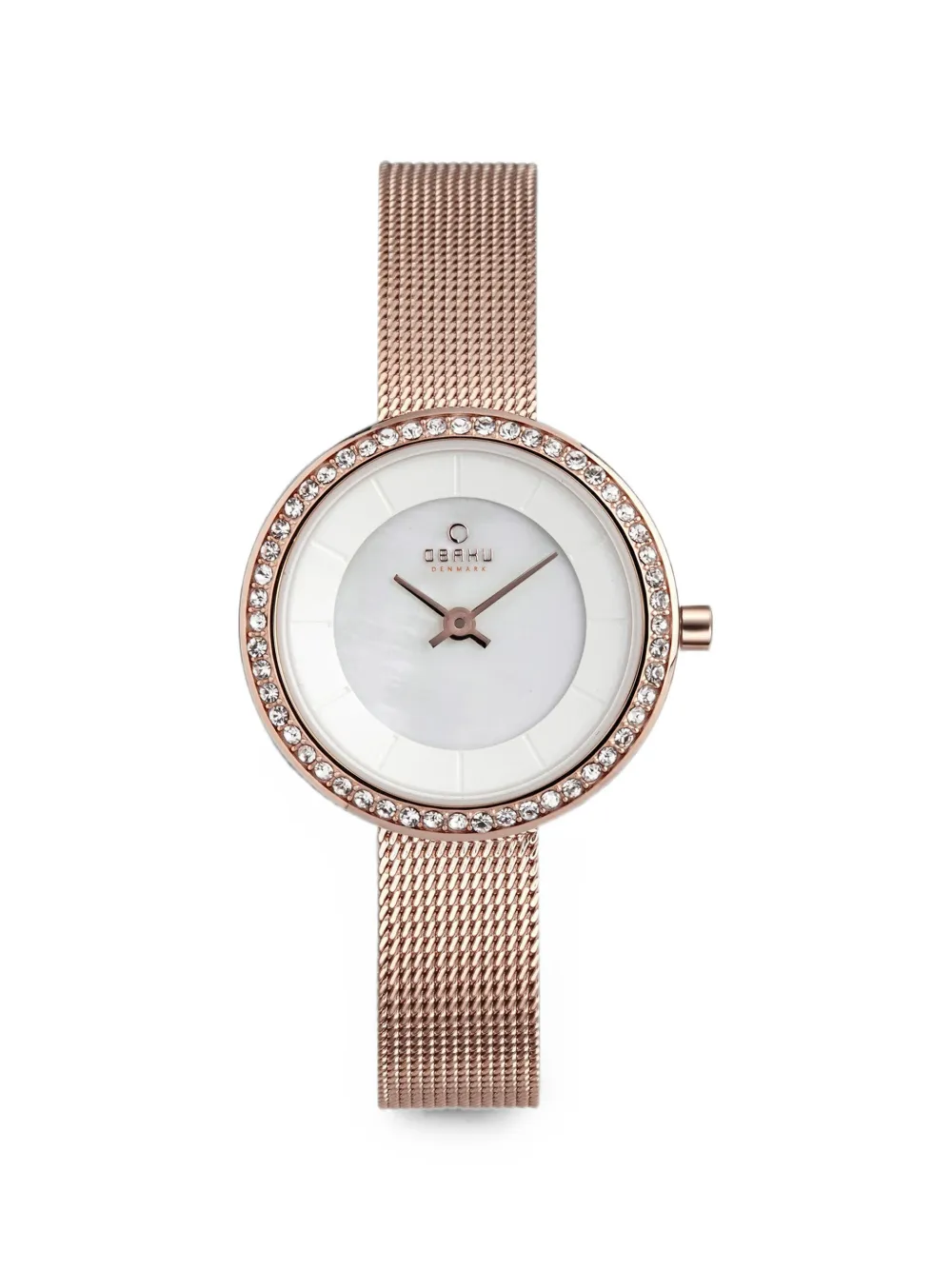 OBAKU Denmark crystal-embellished 27mm watch - Bianco