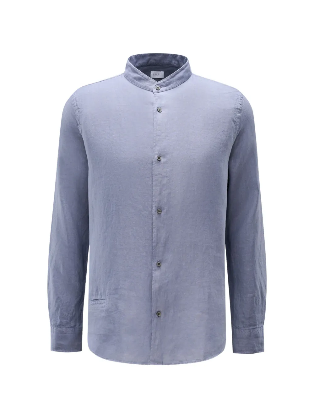 04651 / A TRIP IN A BAG mandarin-collar long-sleeve shirt - Blu