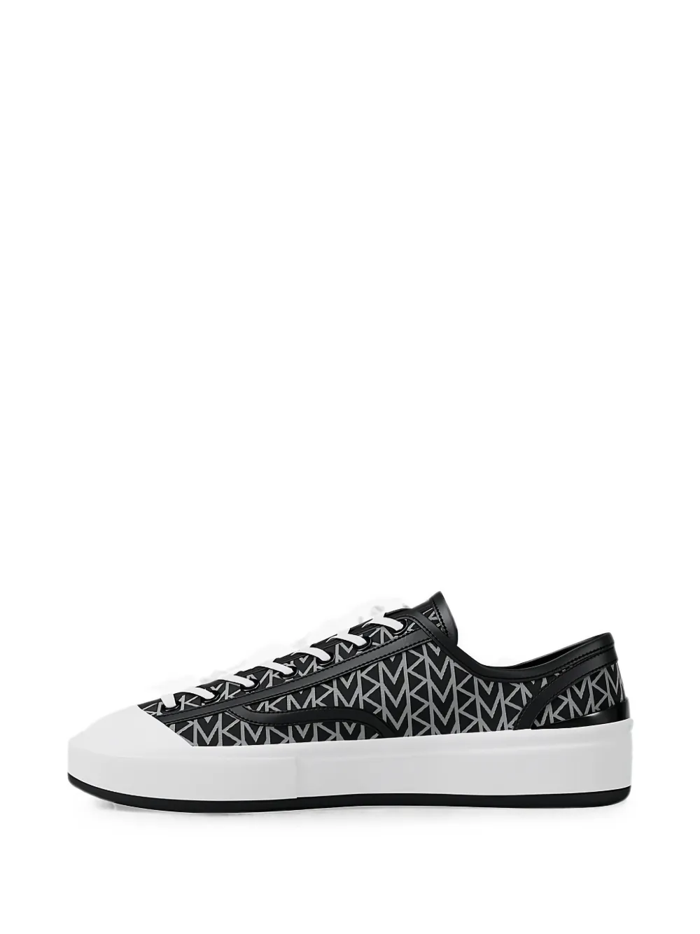 Michael Kors Jude sneakers met monogramprint Zwart
