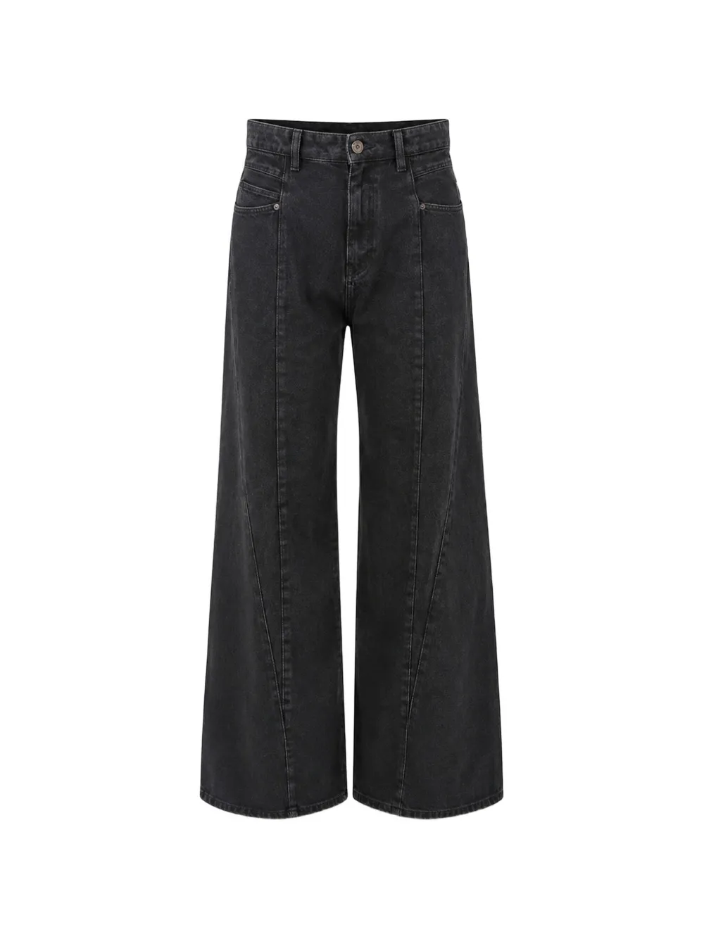 Maison Margiela cut-out waistband jeans - Grigio