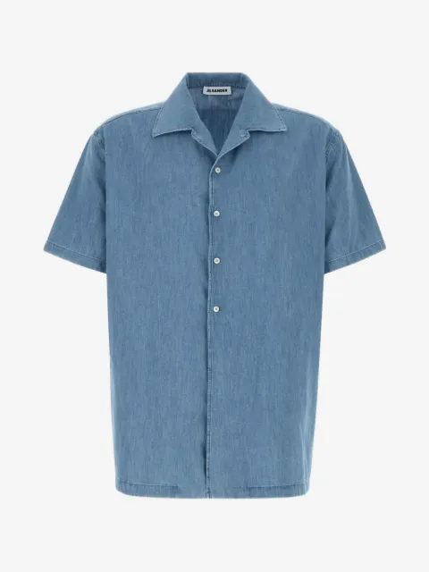 Jil Sander camisa chambray manga corta
