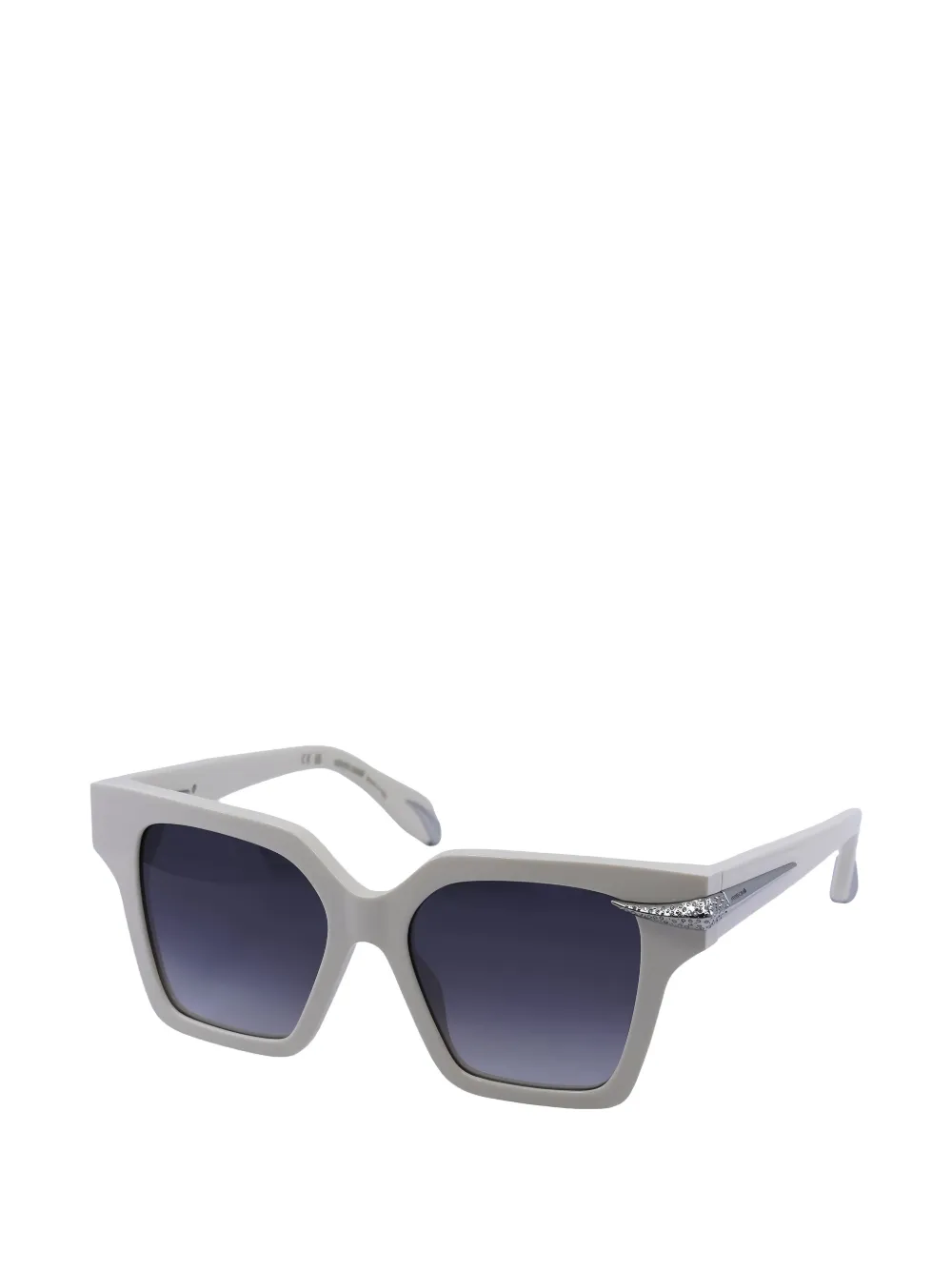 Roberto Cavalli Zonnebril met vierkant montuur Beige