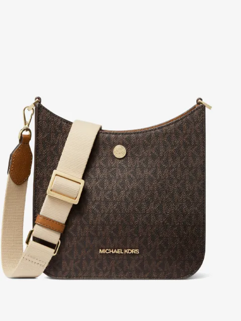 Michael Kors small Briley monogram-pattern messenger bag