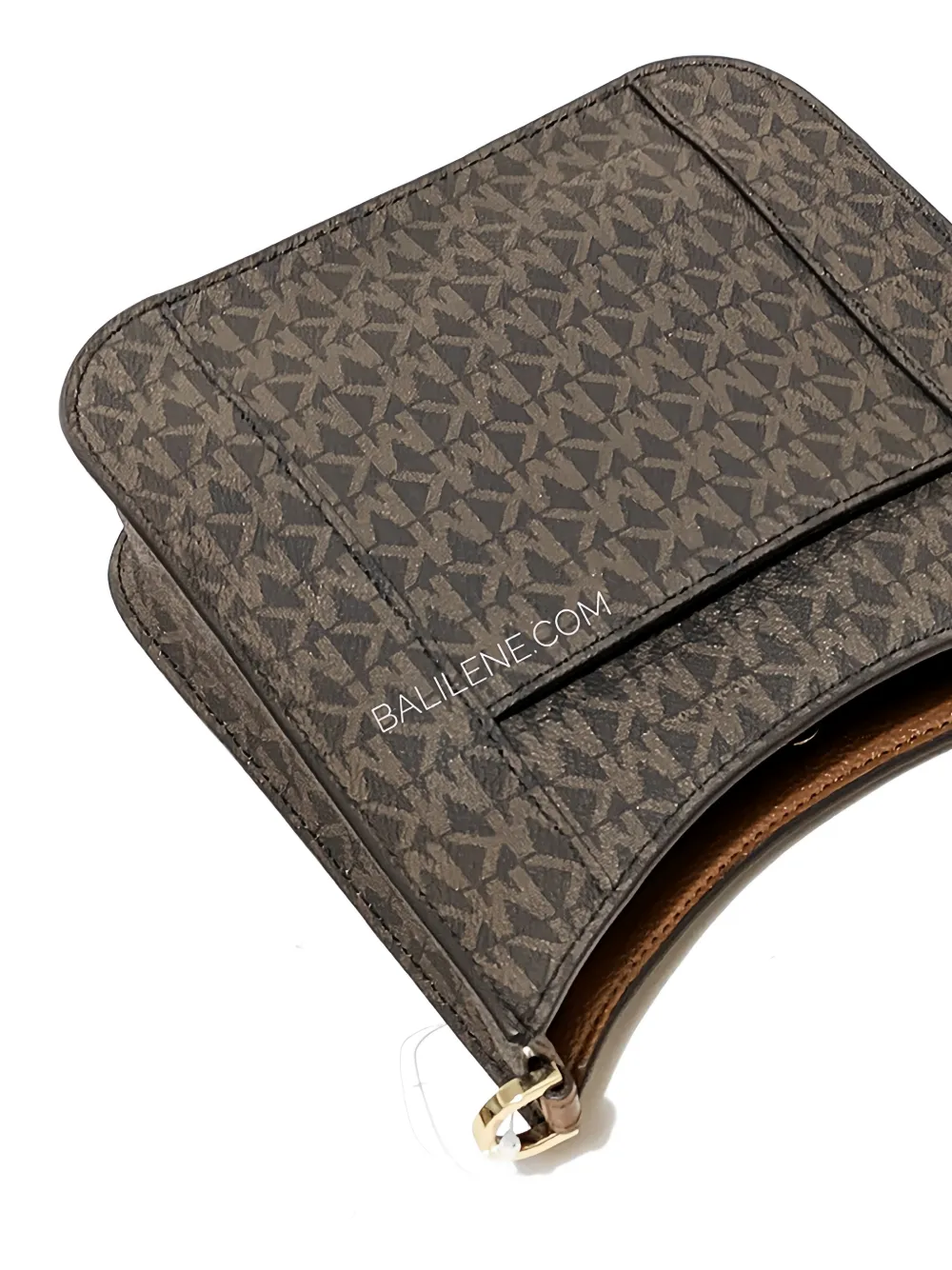 Michael Kors Briley kleine messengertas met monogram-print Bruin