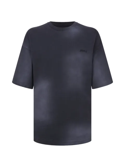 Juun.J faded-effect logo-embroidered T-shirt