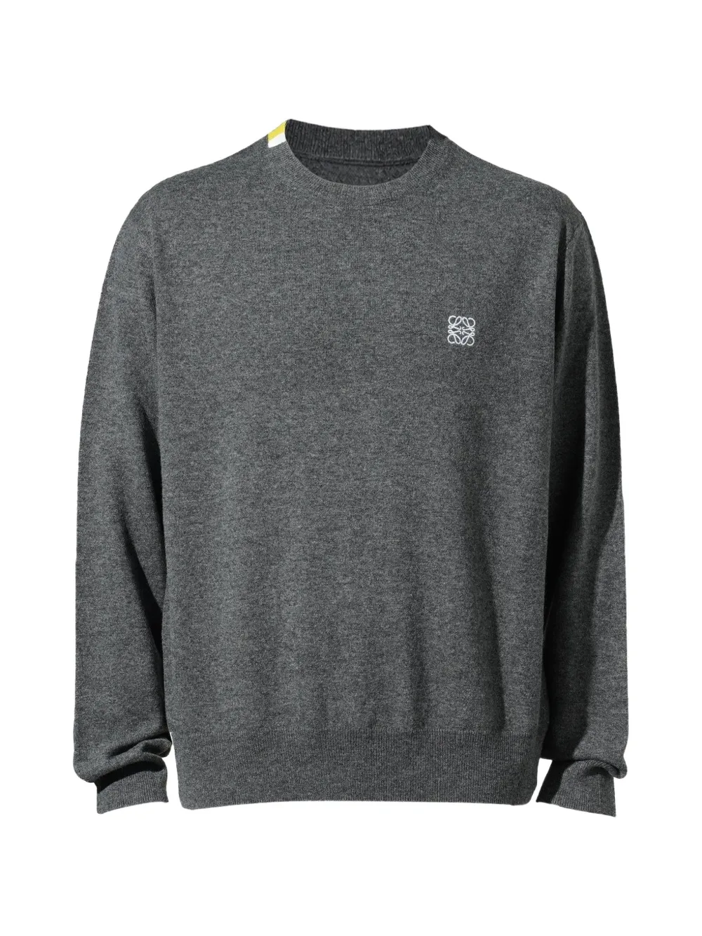 LOEWE embroidered-logo knitwear - Grigio
