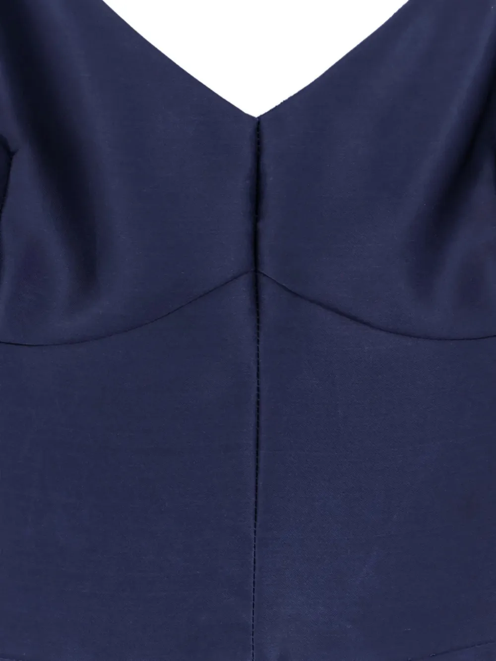 Alberta Ferretti Flared midi-jurk met spaghettibandjes Blauw