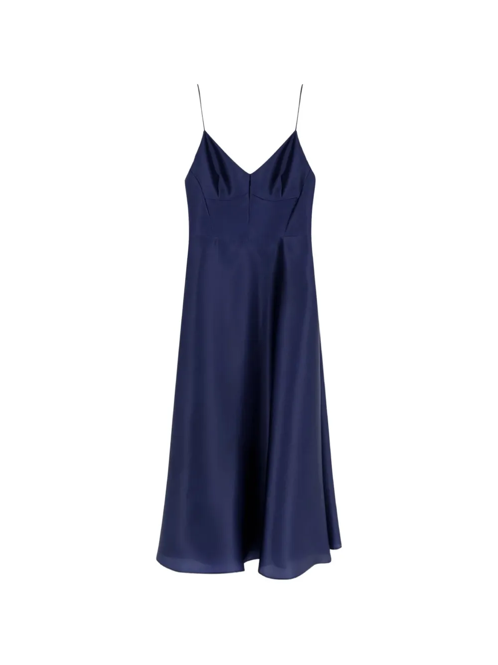 Alberta Ferretti spaghetti-strap flared midi dress - Blu