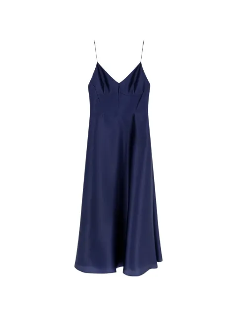 Alberta Ferretti spaghetti-strap flared midi dress