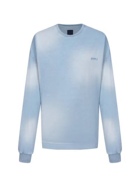 Juun.J faded logo-embroidered sweatshirt