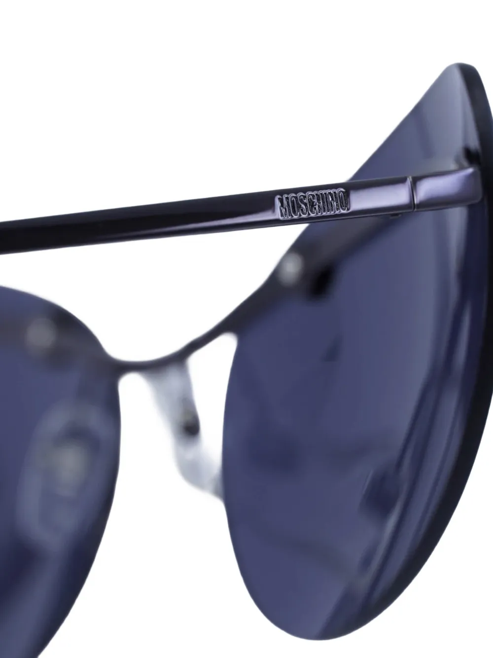 Moschino Eyewear Zonnebril met cat-eye montuur Zwart
