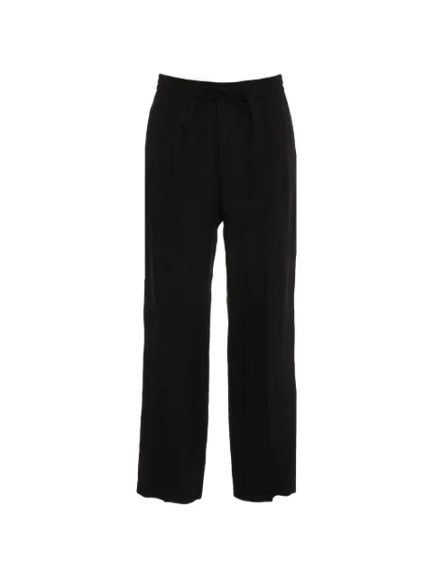 AMARANTO  drawstring-waist pleated trousers