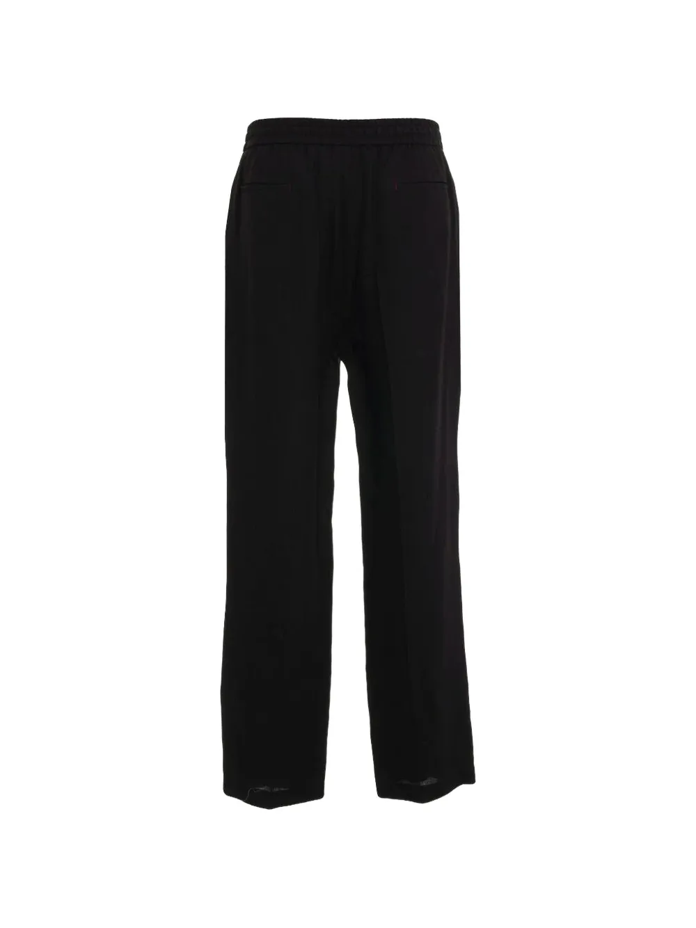  Amaranto Pantalones Con Pinzas Y Cordones - Negro 