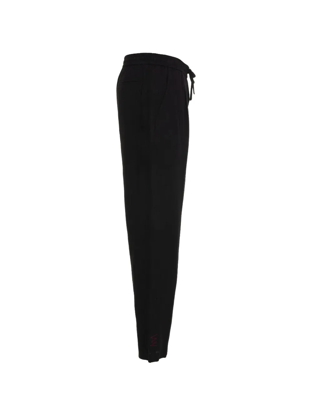  Amaranto Pantalones Con Pinzas Y Cordones - Negro 