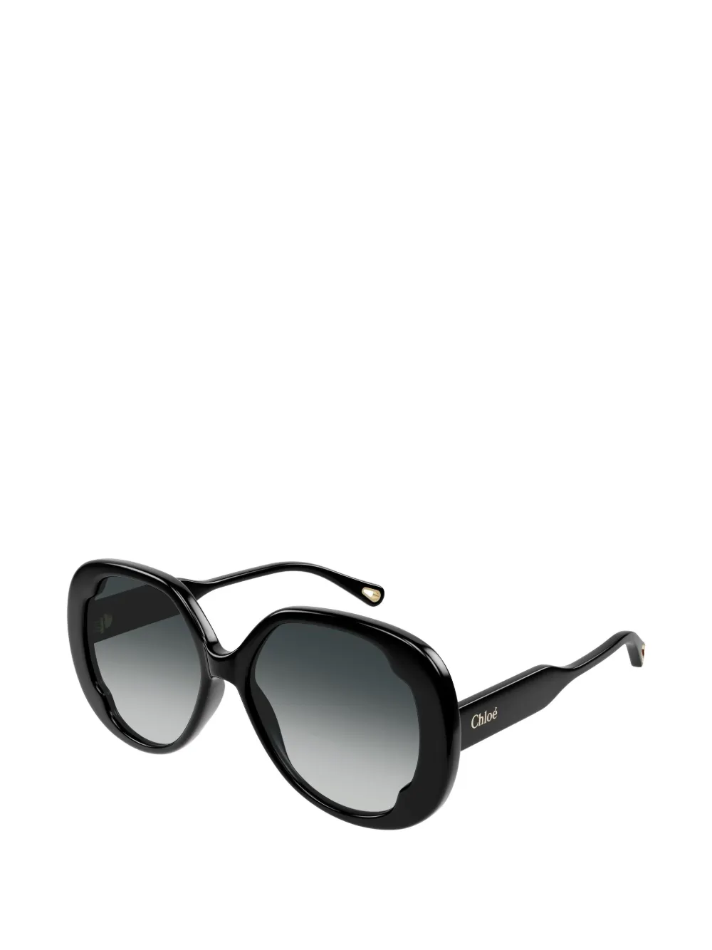 Chloé oval-frame sunglasses - Nero
