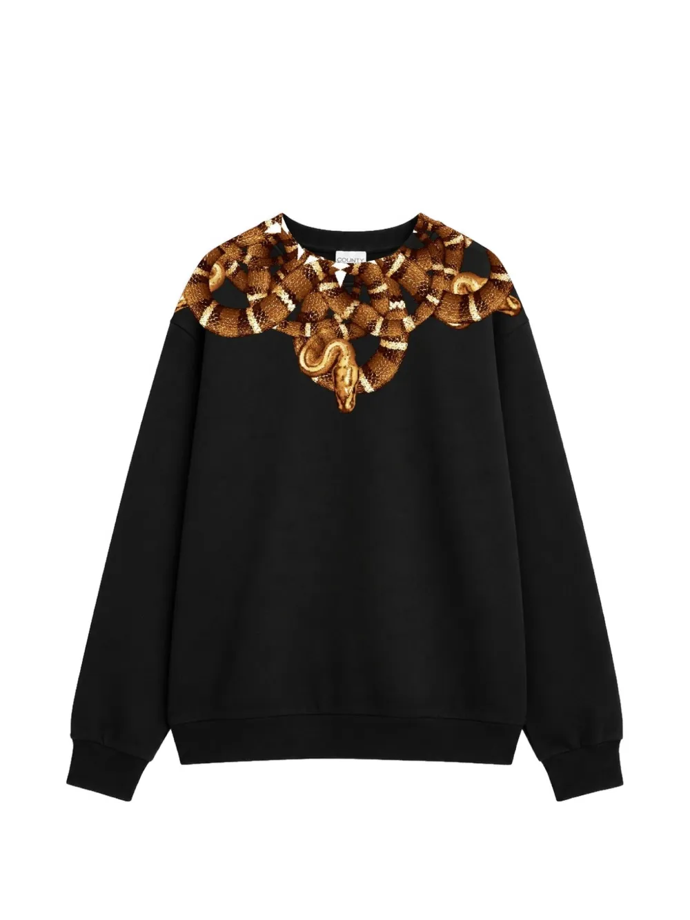 COUNTY OF MILAN snake-print sweater - Nero