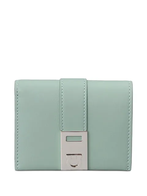Ferragamo Gancini-plaque leather wallet