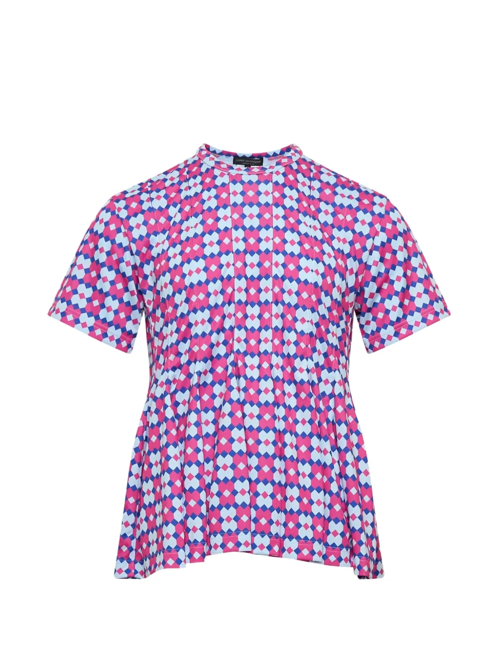 Comme des Garçons Homme Plus T-shirt con stampa geometrica - Rosa