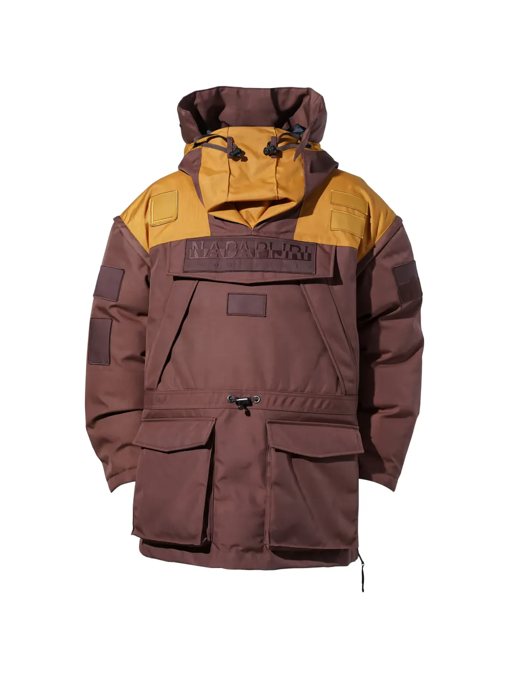 Napa By Martine Rose Skidoo Common panelled coat - Marrone