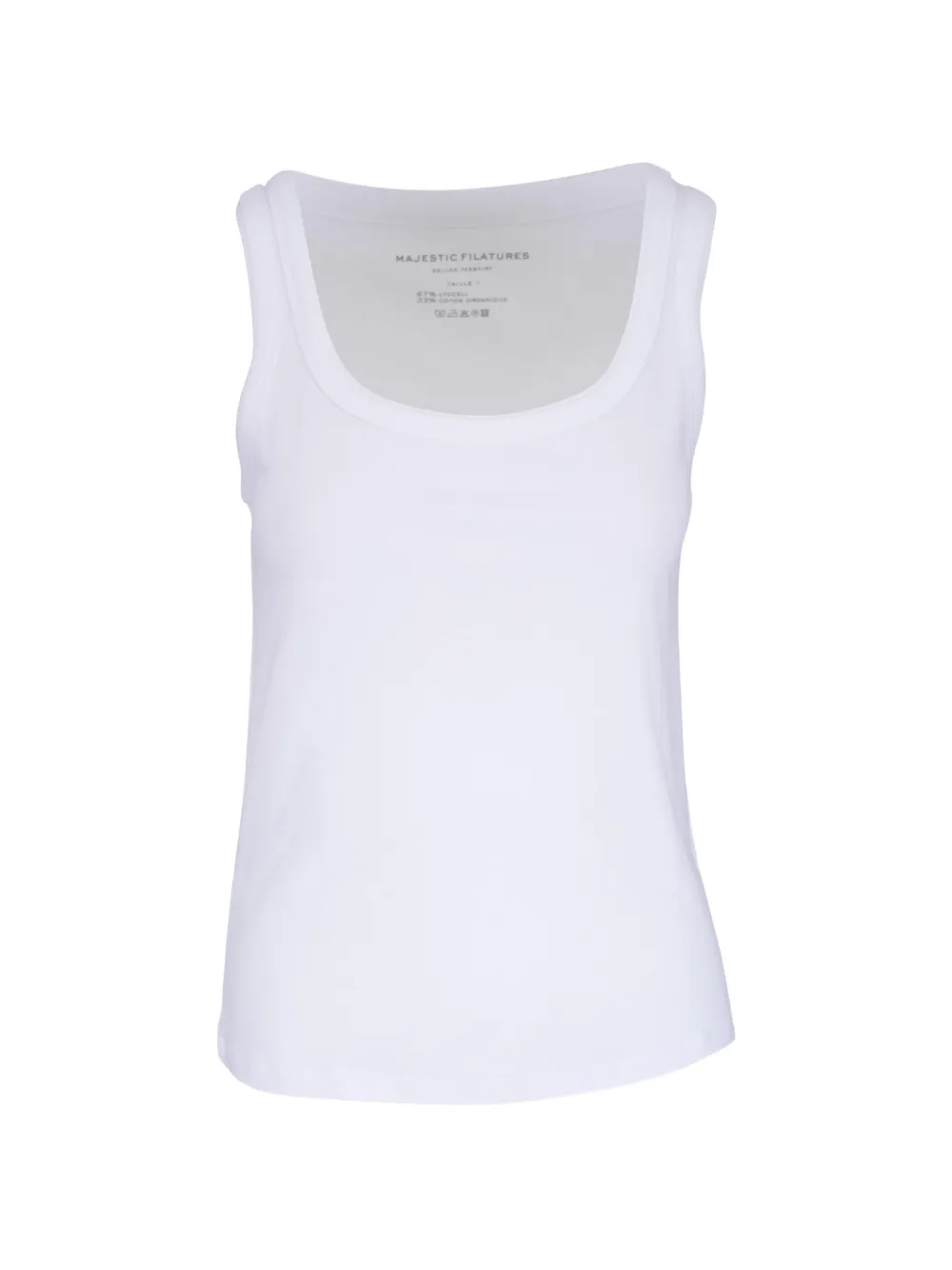 Majestic Filatures scoop-neck tank top - Bianco