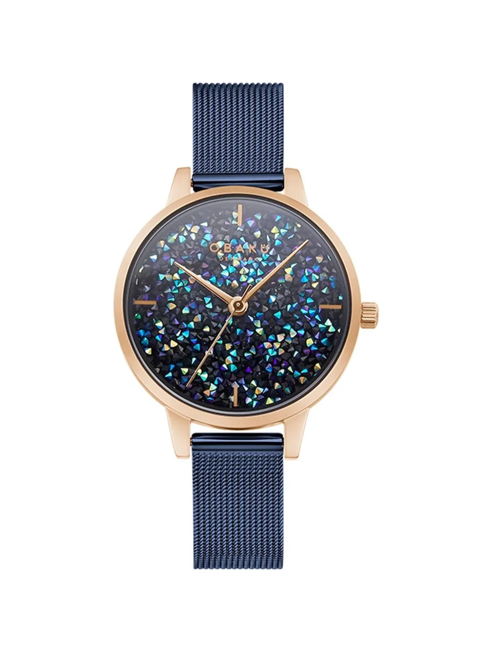 OBAKU Orion crystal-embellished 32mm watch - Blu