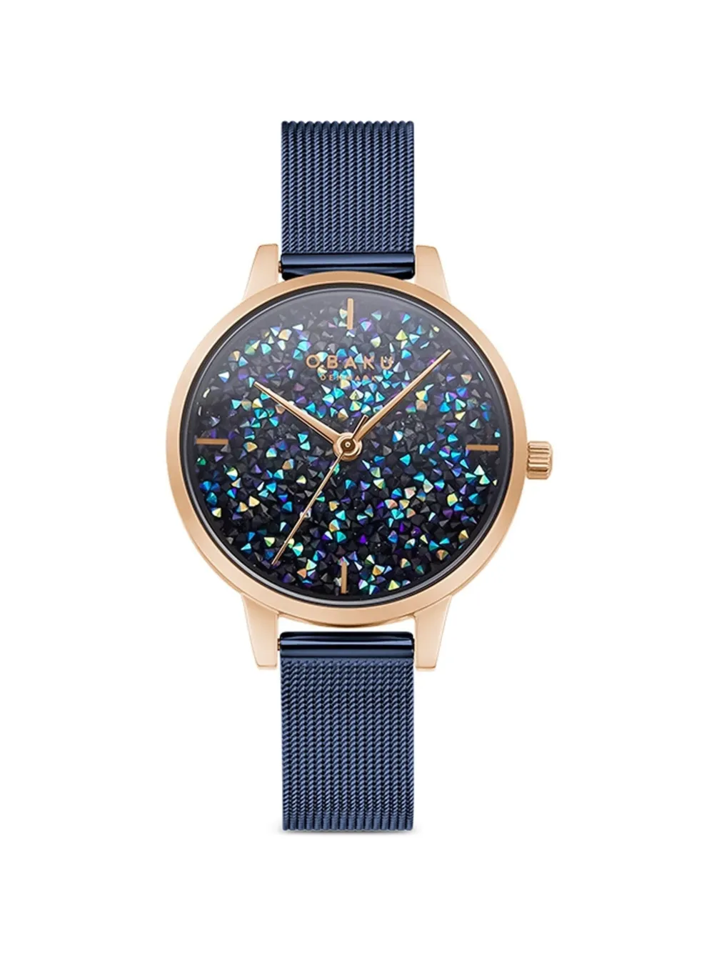 OBAKU Orion crystal-embellished 32mm watch - Blu