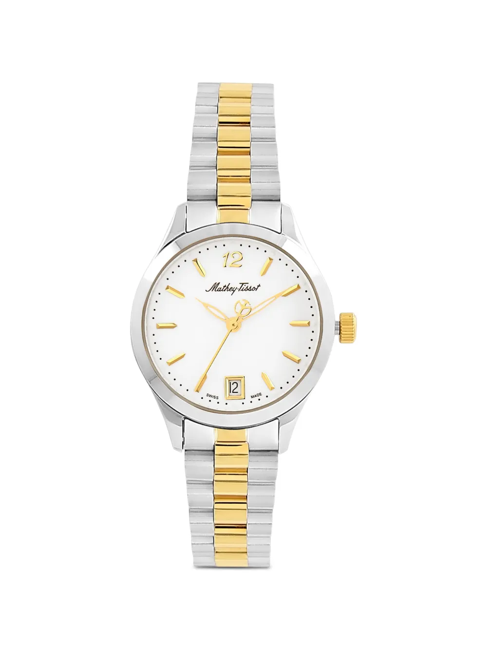 Mathey Tissot Urban 30mm two-tone watch - Bianco