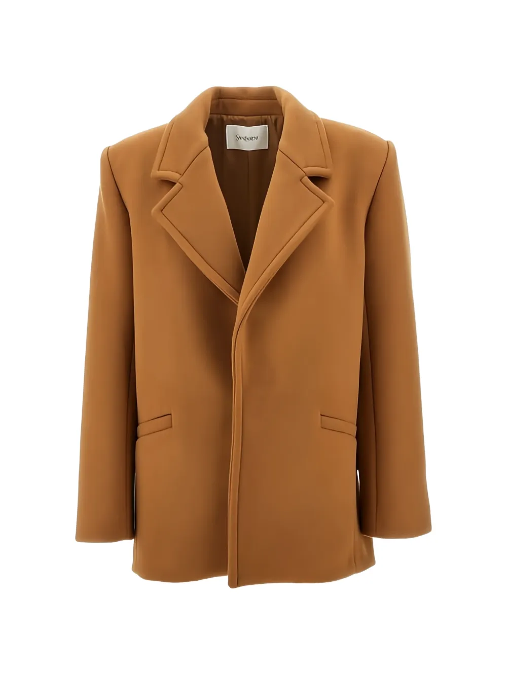 Saint Laurent notched-lapel jacket - Brown