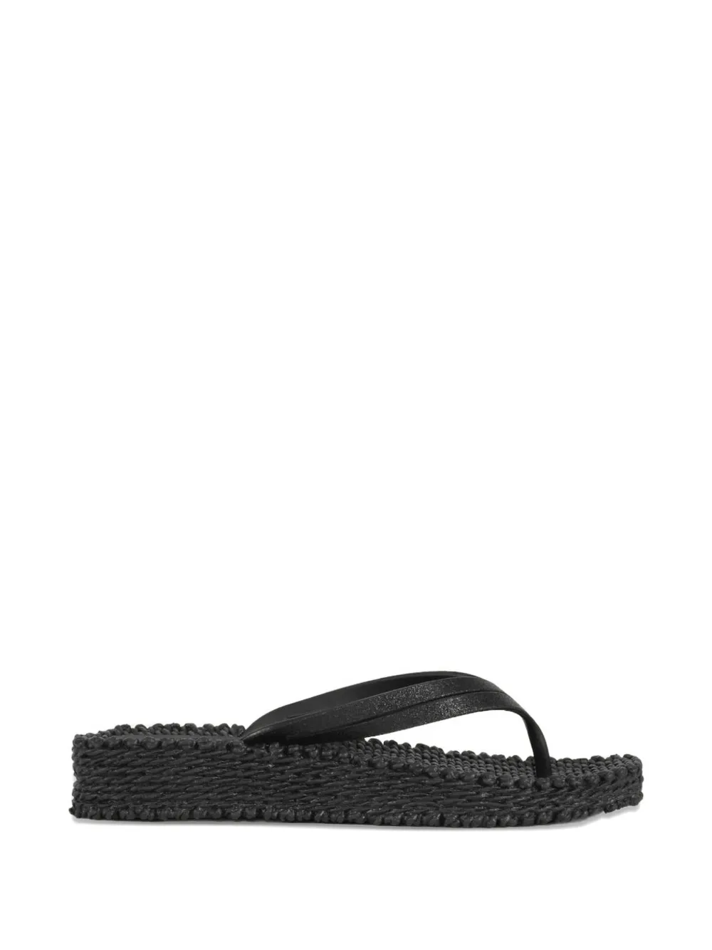 Ilse Jacobsen tongs Cheerful à effet tressé - Noir Ilse Jacobsen tongs Cheerful à effet tressé - Noir