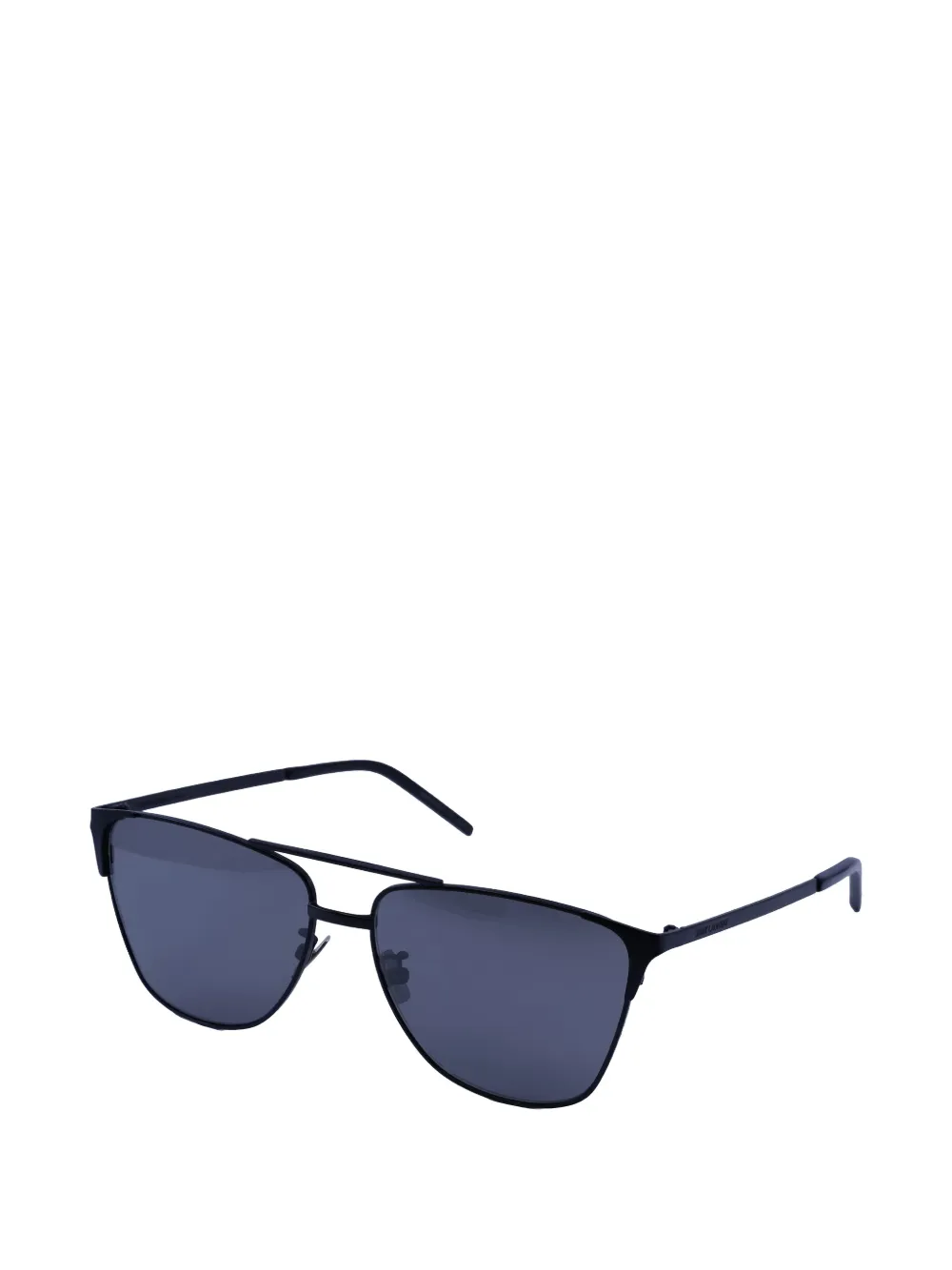 Saint Laurent Eyewear Zonnebril met rond montuur Blauw