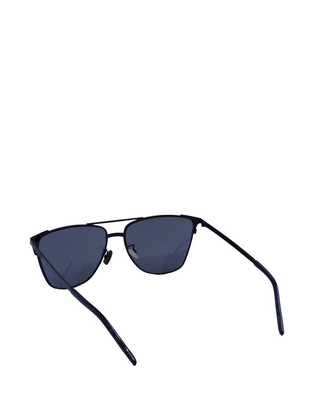 Saint Laurent Eyewear Zonnebril met rond montuur Blauw