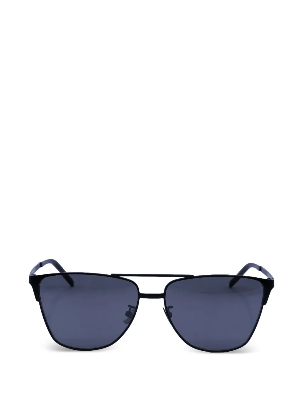 イヴサンローラン　ブルー Saint Laurent Eyewear square-frame double-bridge Sunglasses | Blue