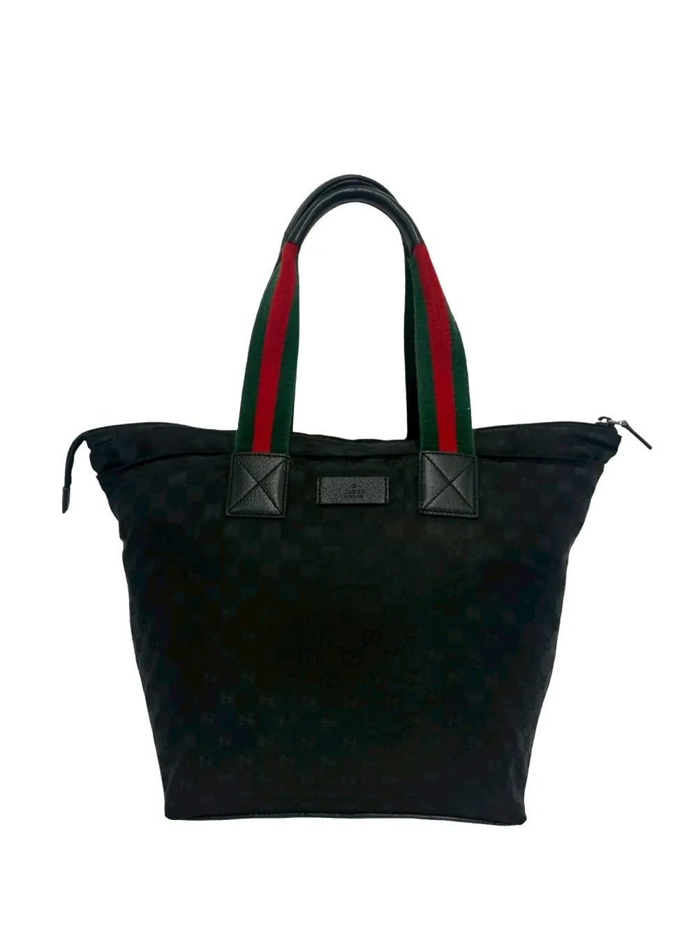 Gucci Pre-Owned 2000-2015 Canvas Web tote bag - Nero