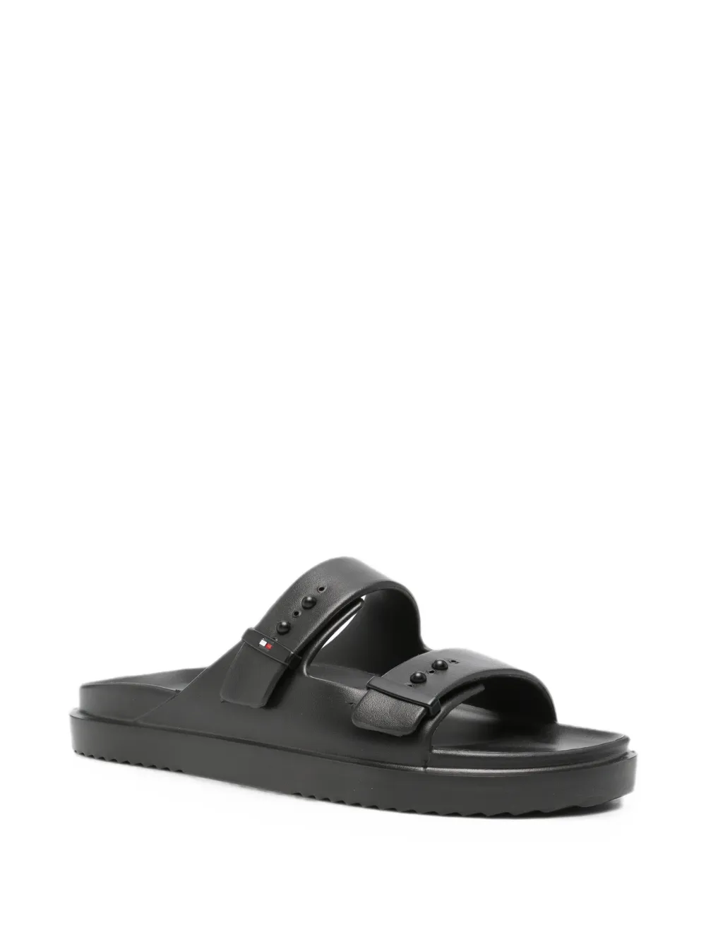 Tommy Hilfiger double-strap sandals Zwart