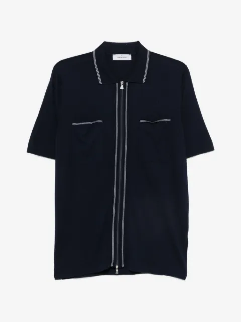 Gran Sasso chemise en maille à fermeture zippée