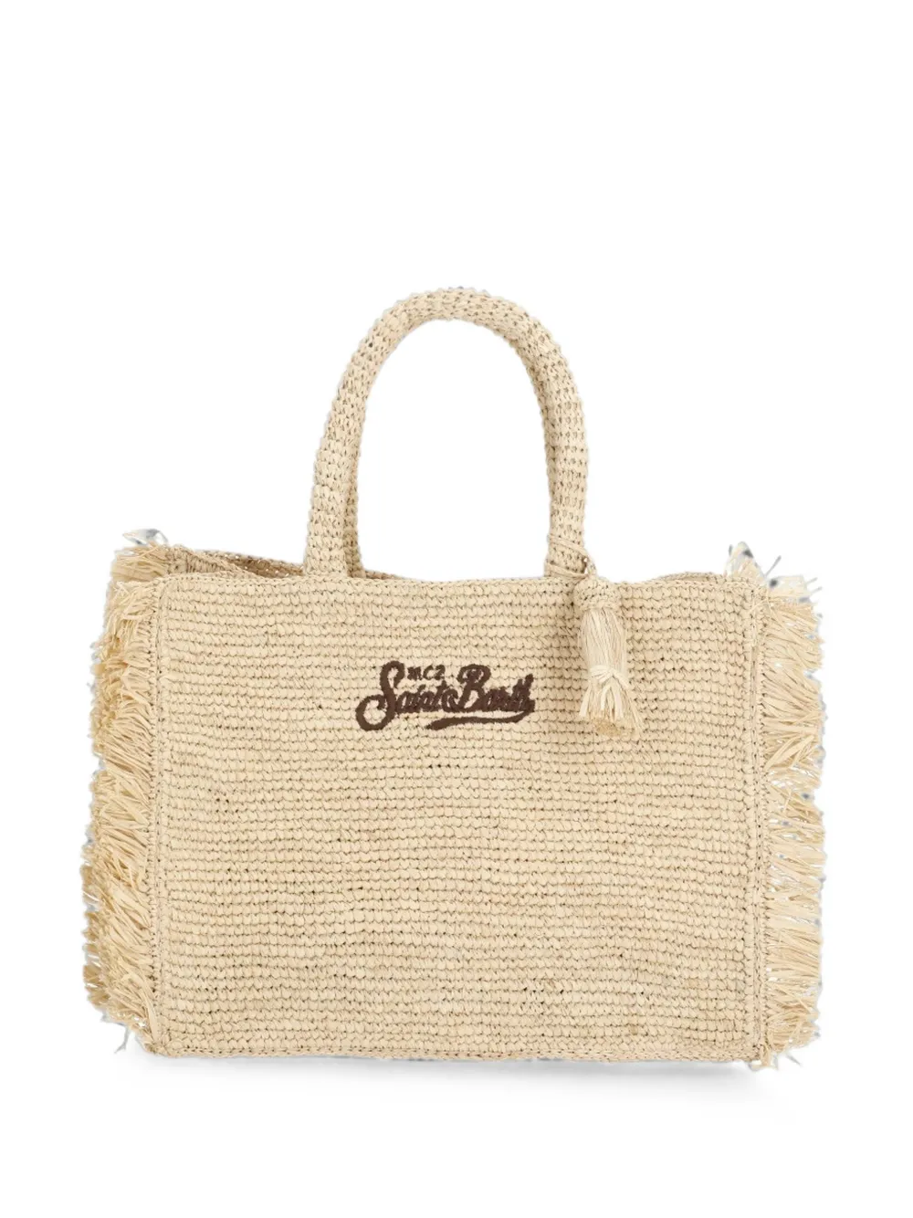 MC2 Saint Barth Colette shopper met franje Beige