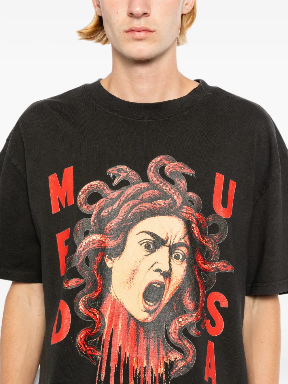 Melt Medusa Printed T-shirt | Black | FARFETCH