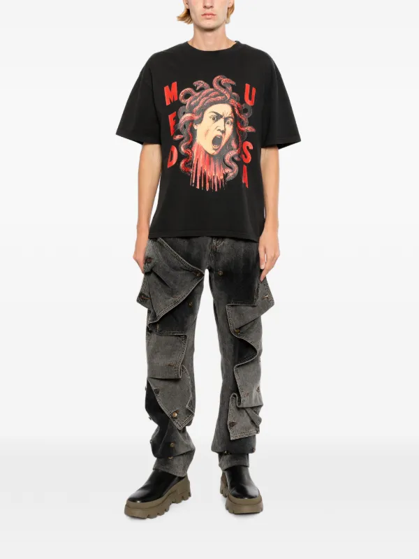 Melt Medusa Printed T-shirt | Black | FARFETCH