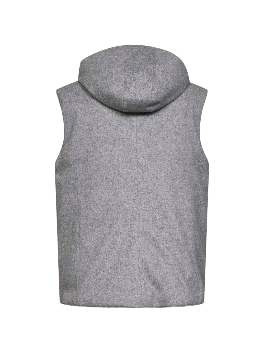 Brunello Cucinelli Gewatteerd jack met capuchon Grijs
