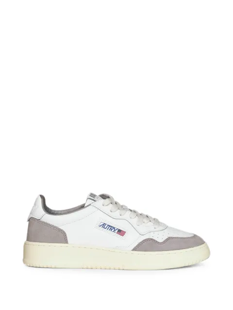 Autry Medalist suede-panelled perforated sneakers