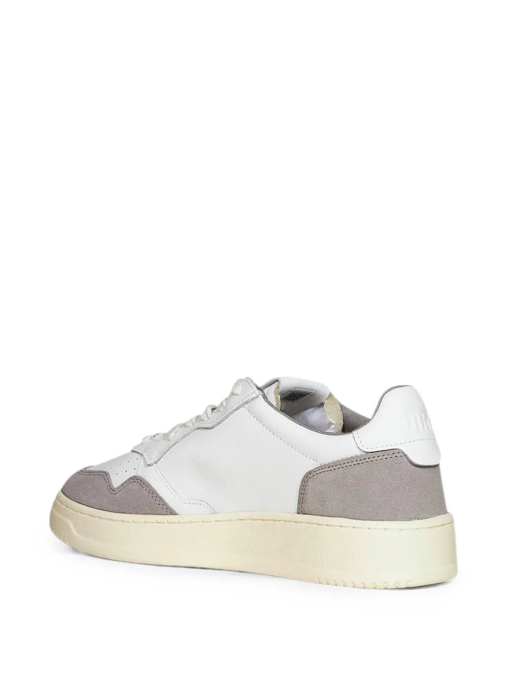 Autry Medalist suede-panelled perforated sneakers Wit