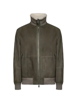 専用sizeXL☆美品☆ブルネロクチネリ レザージャケット オリーブグリーン Brunello Cucinelli（ブルネロクチネリ）レザージャケット - FARFETCH