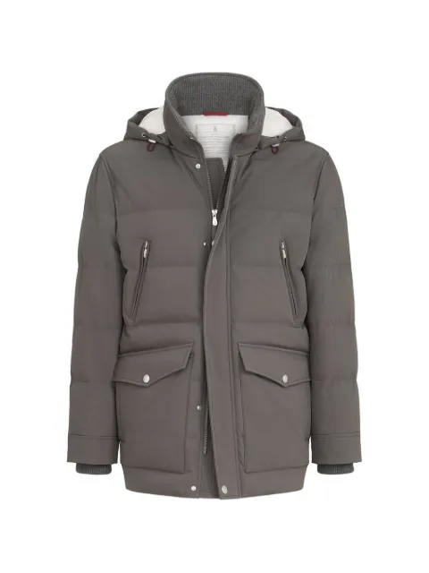 Brunello Cucinelli hooded padded jacket