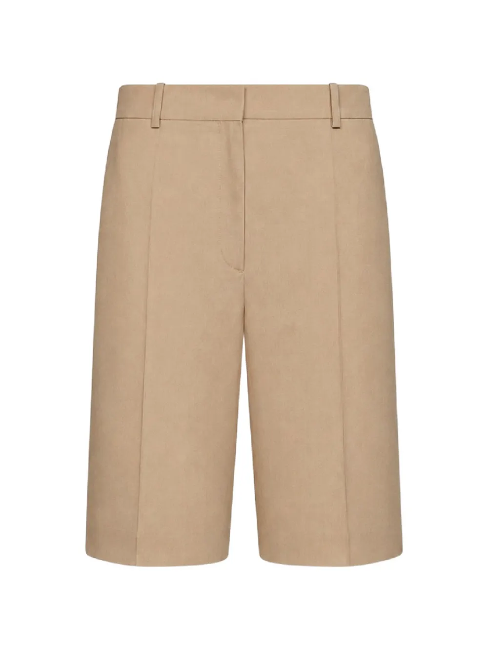 TOTEME pressed-crease straight-leg shorts - Toni neutri